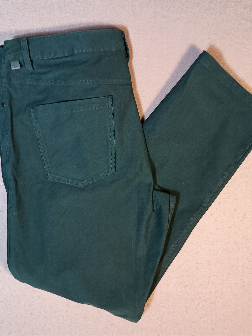 Lululemon ABC 5 Pocket Warpstreme Tapered Green Chino Men's 36(Fits 37x30) Pants
